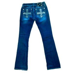MISS ME- jeans size 25 embellished cross pkts